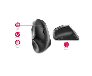 RATON ERGONOMICO WIRELESS MW 4500 CHERRY