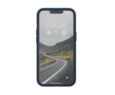 FUNDA MAGSAFE IPHONE 12/13/14 PIEL DE SALMON AZUL PETROLEO NJORD