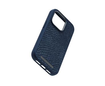 FUNDA MAGSAFE IPHONE 12/13/14 PRO PIEL DE SALMON AZUL PETROLEO NJORD