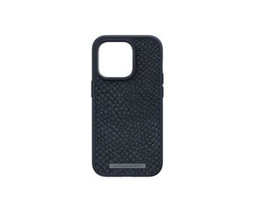 FUNDA MAGSAFE IPHONE 12/13/14 PRO PIEL DE SALMON NEGRO NJORD