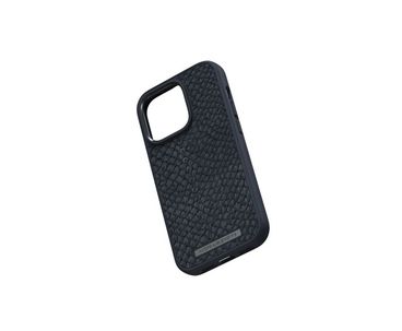FUNDA MAGSAFE IPHONE 12/13/14 PRO PIEL DE SALMON NEGRO NJORD