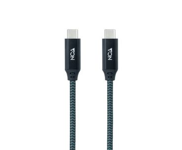 CABLE TYPE-C A TYPE-C USB 3.2 GRIS/NEGRO 0.5M NANOCABLE