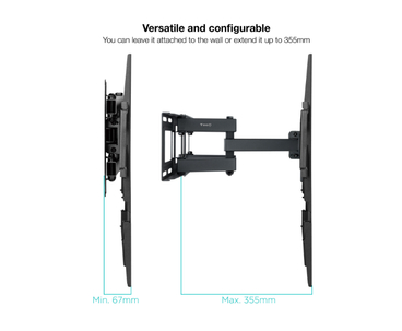 SOPORTE PARED-TV 37"-80" LP7866TN-B TOOQ