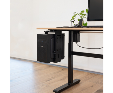 SOPORTE METALICO CPU PARA ESCRITORIO/PARED NEGRO TOOQ