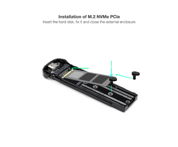 CAJA EXTERNA SSD M.2 NVMe ROJO TOOQ