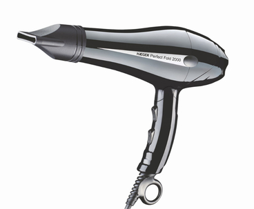 SECADOR DE PELO PERFECT GOLD 2.000W NEGRO HAEGER