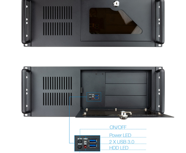 CAJA RACK 19´´ 4U 406N-USB3 S/F TOOQ