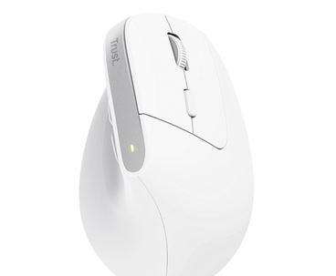 RATON OPTICO WIRELESS ERGONOMICO VERTICAL BAYO+ BLANCO TRUST