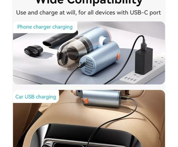 ASPIRADOR DE MANO CON BATERIA AZUL VENTION