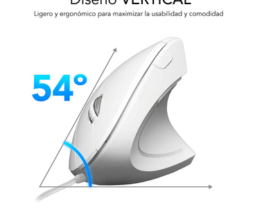 RATON OPTICO DUAL GLIDE VERTICAL ERGO BLANCO SUBBLIM
