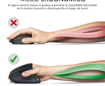 RATON OPTICO DUAL GLIDE VERTICAL ERGO BLANCO SUBBLIM