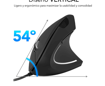 RATON OPTICO DUAL GLIDE VERTICAL ERGO NEGRO SUBBLIM