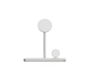 SOPORTE BASE DE CARGA INALAMBRICO 3en1 MAGSAFE PLATA LINQ