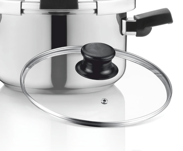 OLLA EASY LOCK INOX + VALVULA ROTATIVA 6L HAEGER