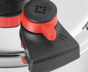 OLLA EASY LOCK INOX + VALVULA ROTATIVA 6L HAEGER