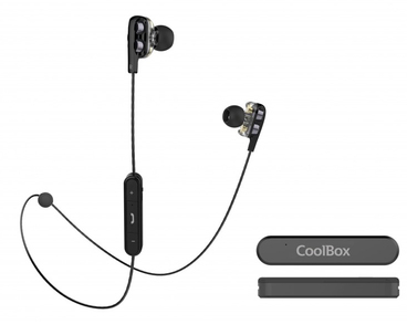 AURICULARES BLUETOOTH COOLTWIN BLACK COOLBOX